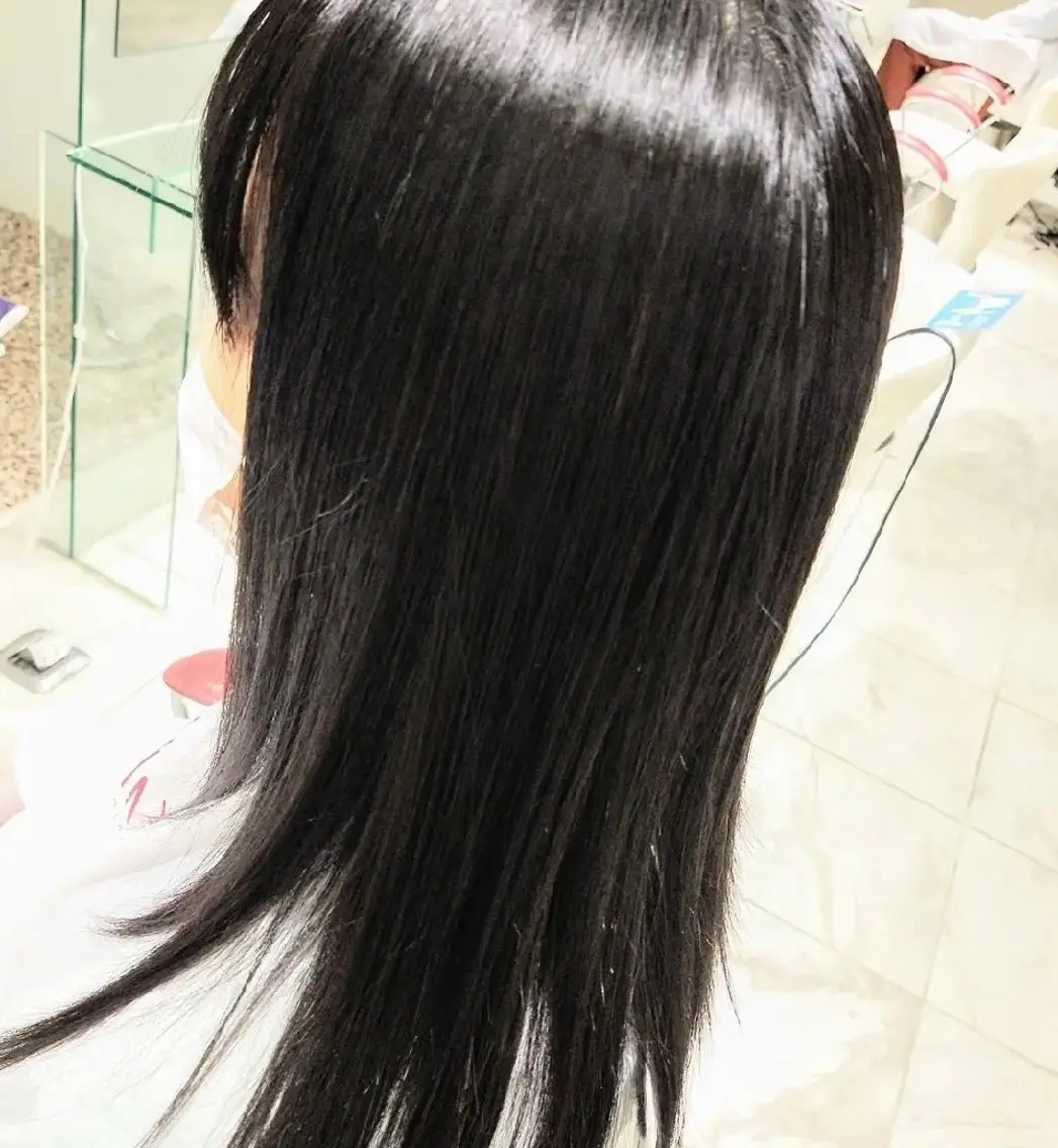 セミロング パーマ ストレートパーマ 駒野 健太のヘアスタイル