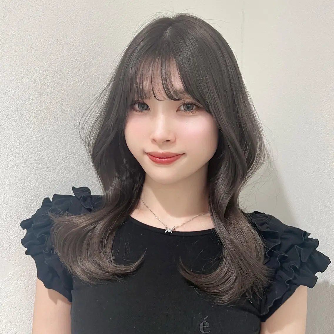 セミロング 髪質改善/韓国ヘア 顔まわり特化yutoのヘアスタイル