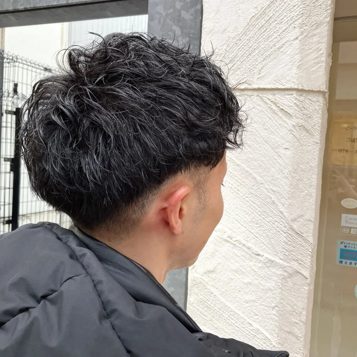 👾 メンズカット+特殊パーマ(波巻き、スパイラル、ツイスト)+毛髪ケア剤+トリートメント 👾(2時間半~)の写真