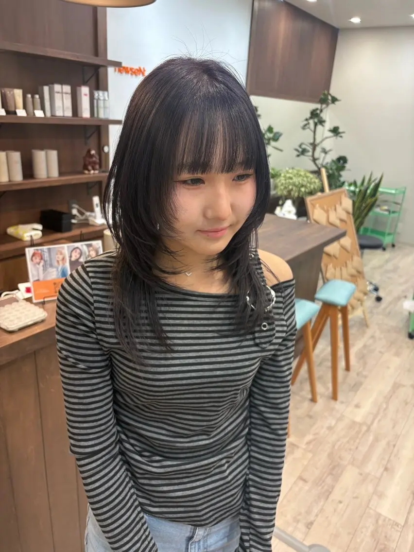 カラー カット ヘアカラー トリートメント まろみ暖色×ボブ ×chia🕯のヘアスタイル