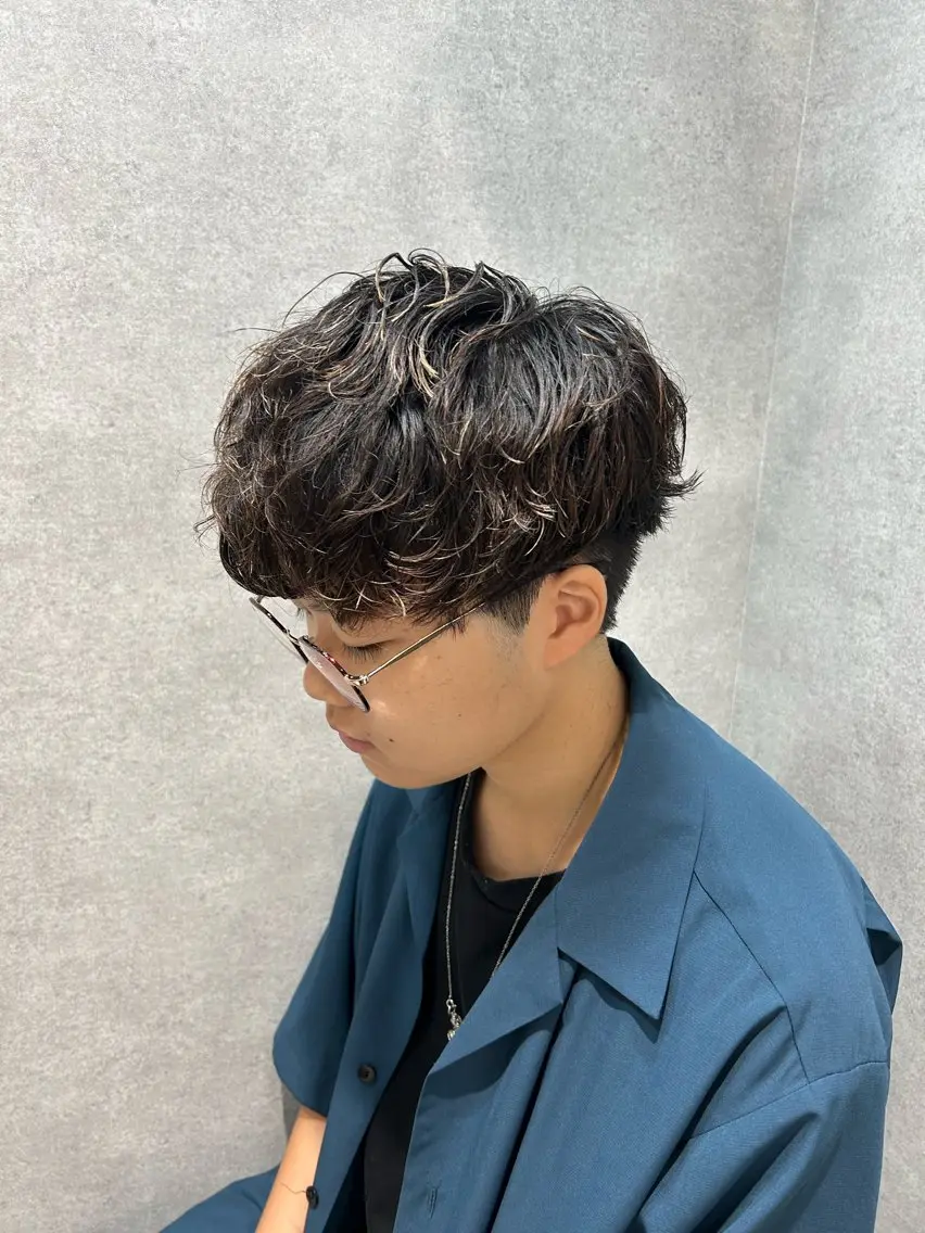 ショート パーマ メンズ メンズパーマ トレンド🔥メンズ 特化⚡️網野裕希のヘアスタイル