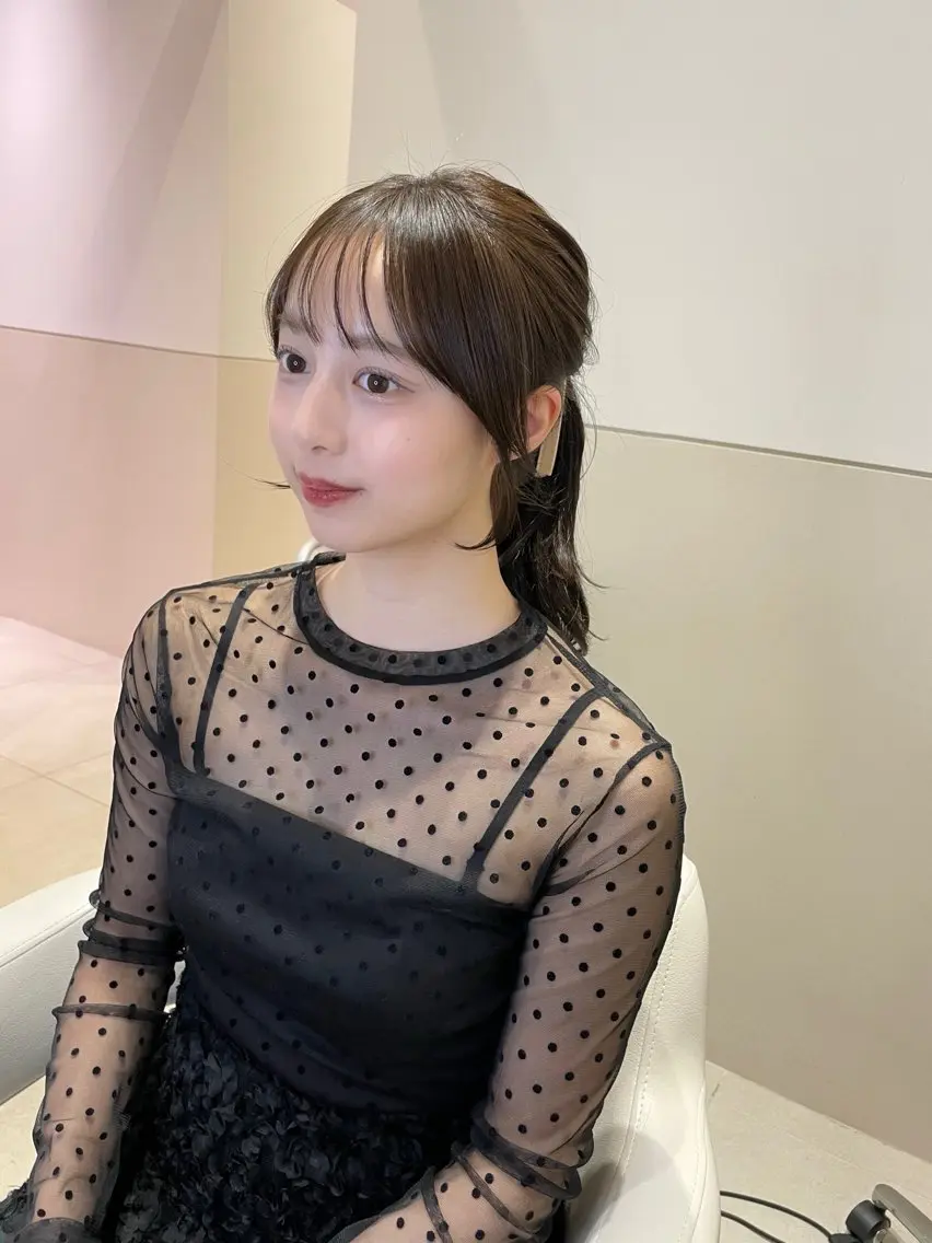 ロング カット 縮毛矯正 岩田菜央 《武蔵小杉》のヘアスタイル