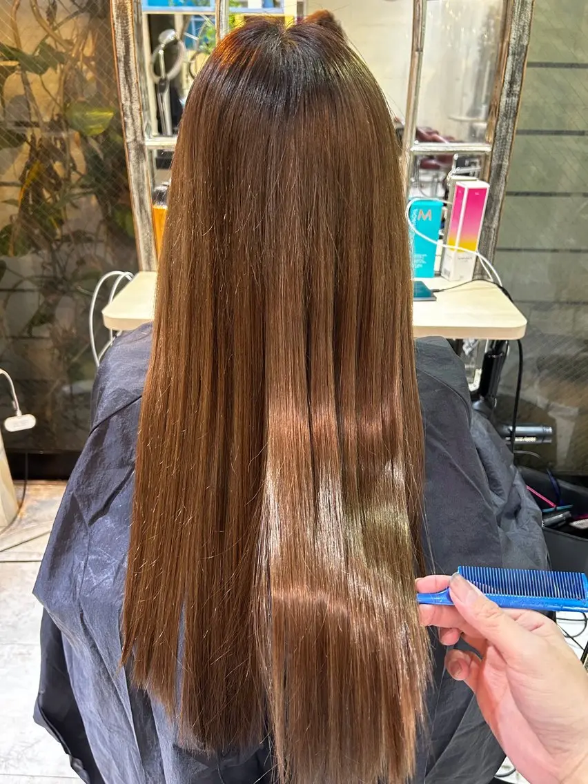 ロング カラー カット エクステ ‼️最新ハネエクステ 原宿のヘアスタイル