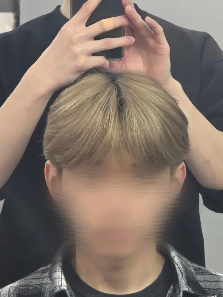メンズ ダウンパーマ メンズパーマ カット 韓国メンズヘア/ コウセイのヘアスタイル