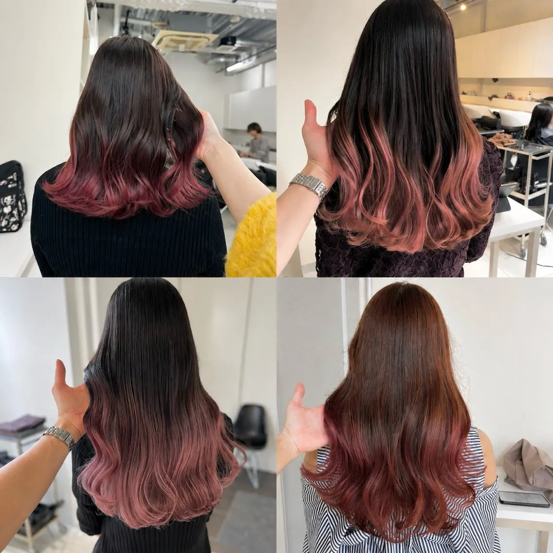 ロング カラー ヘアカラー 無料✨️カラーモデル ALIVEりんのヘアスタイル