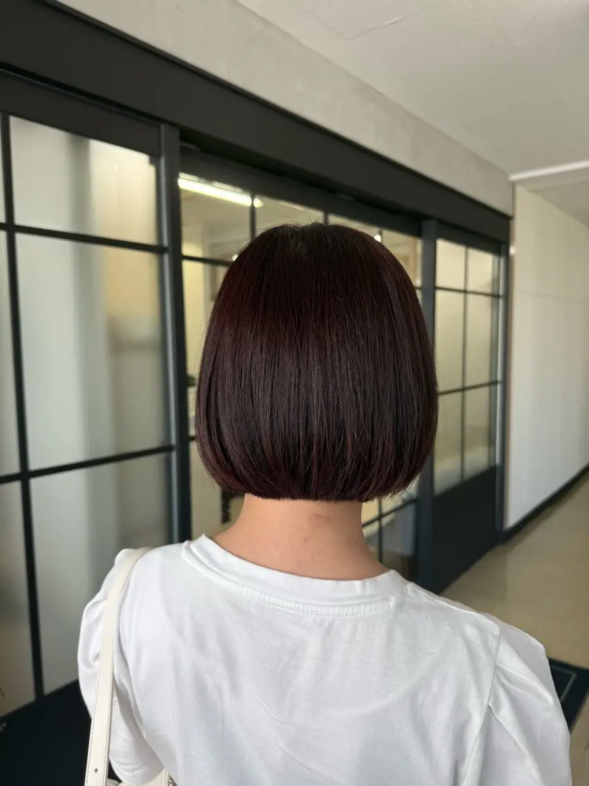 ショート ボブ カット ヘアカラー トリートメント ヤマダレナ/個室/ 透明感艶カラー😽✨のヘアスタイル