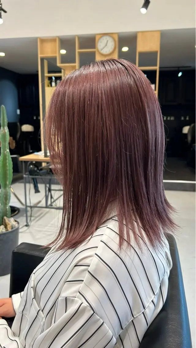 ミディアム ヘアカラー HANA by RIZのヘアスタイル