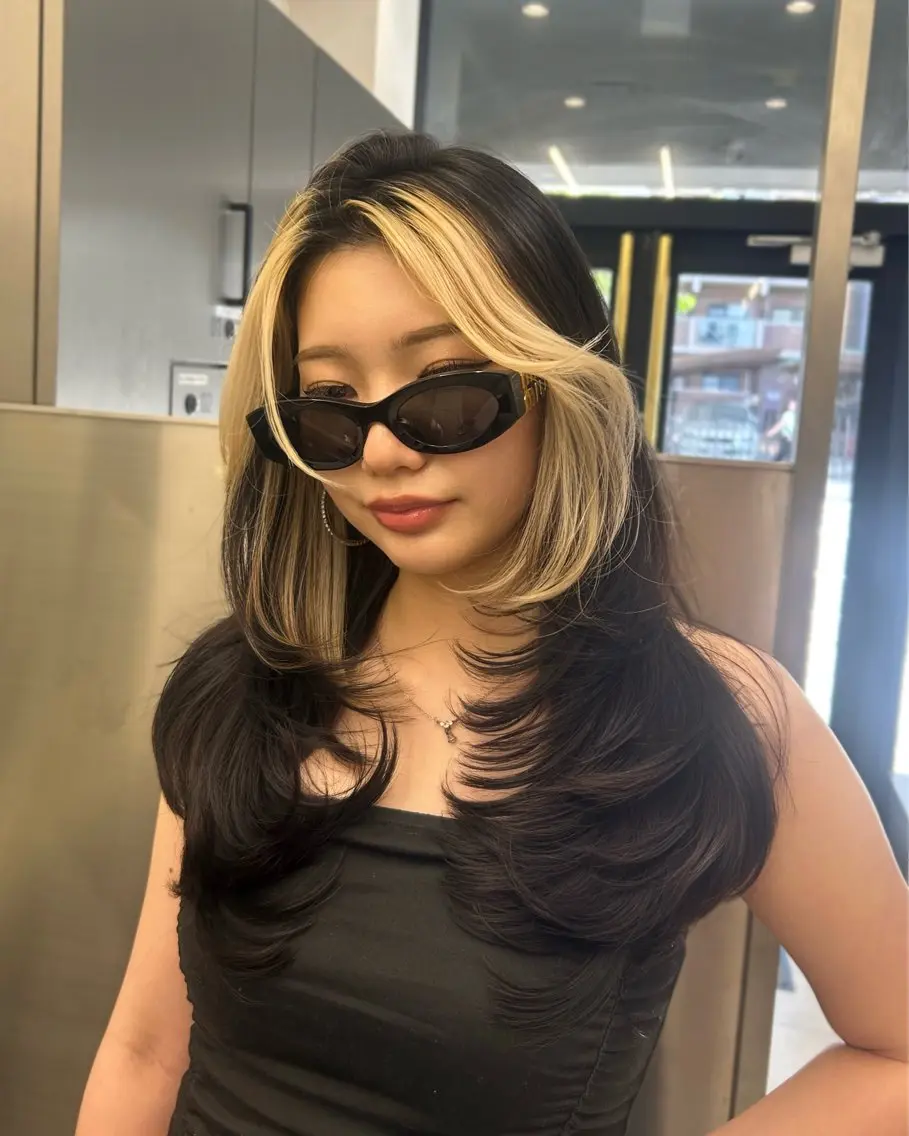 ロング レイヤーカット カット ヘアカラー トリートメント 大人レイヤー/艶美髪 🇺🇸TOMONAのヘアスタイル