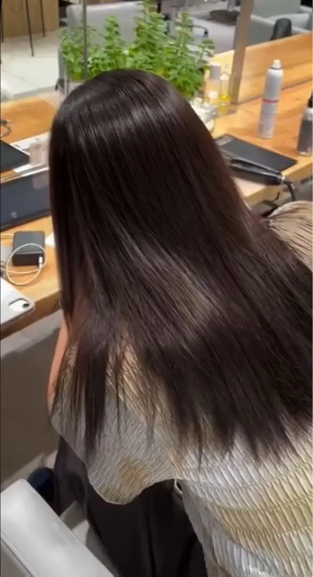【6/26限定☔️】 サラサラ縮毛矯正💫 前処理剤&ヘッドマッサージ付💆♂️の写真