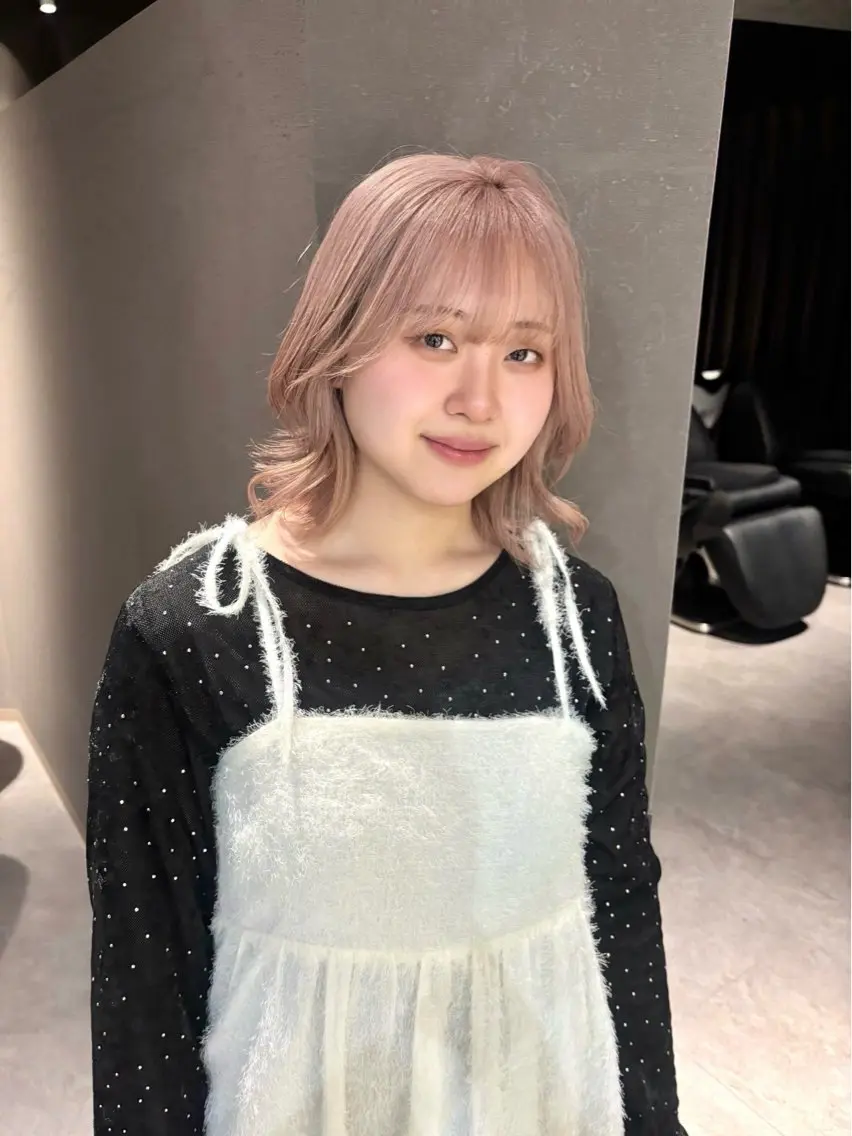 ショート カラー ヘアカラー トリートメント ヘッドスパ ヘアセット 透明感カラー・レイヤ ー🎀amika🎀のヘアスタイル