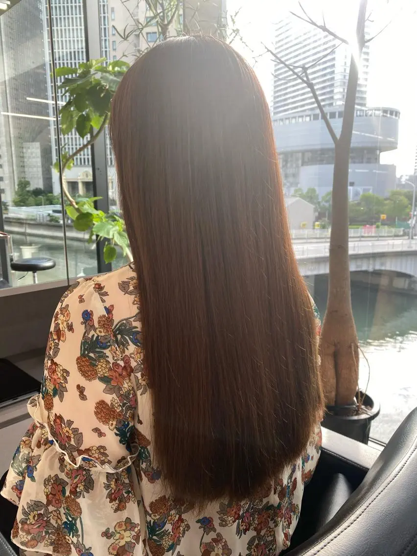 似合わせカット+縮毛矯正+3STEPトリートメントの写真