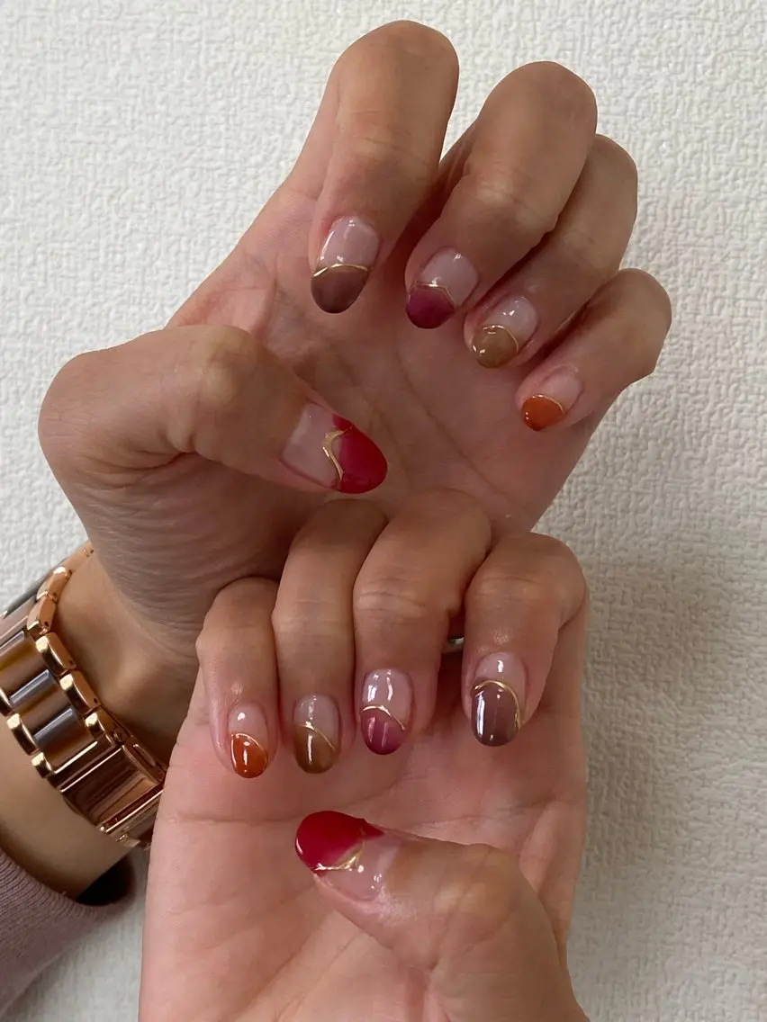 ネイル フレンチネイル ハンドネイル 自宅サロン FeelFreeのマツエク・マツパデザイン