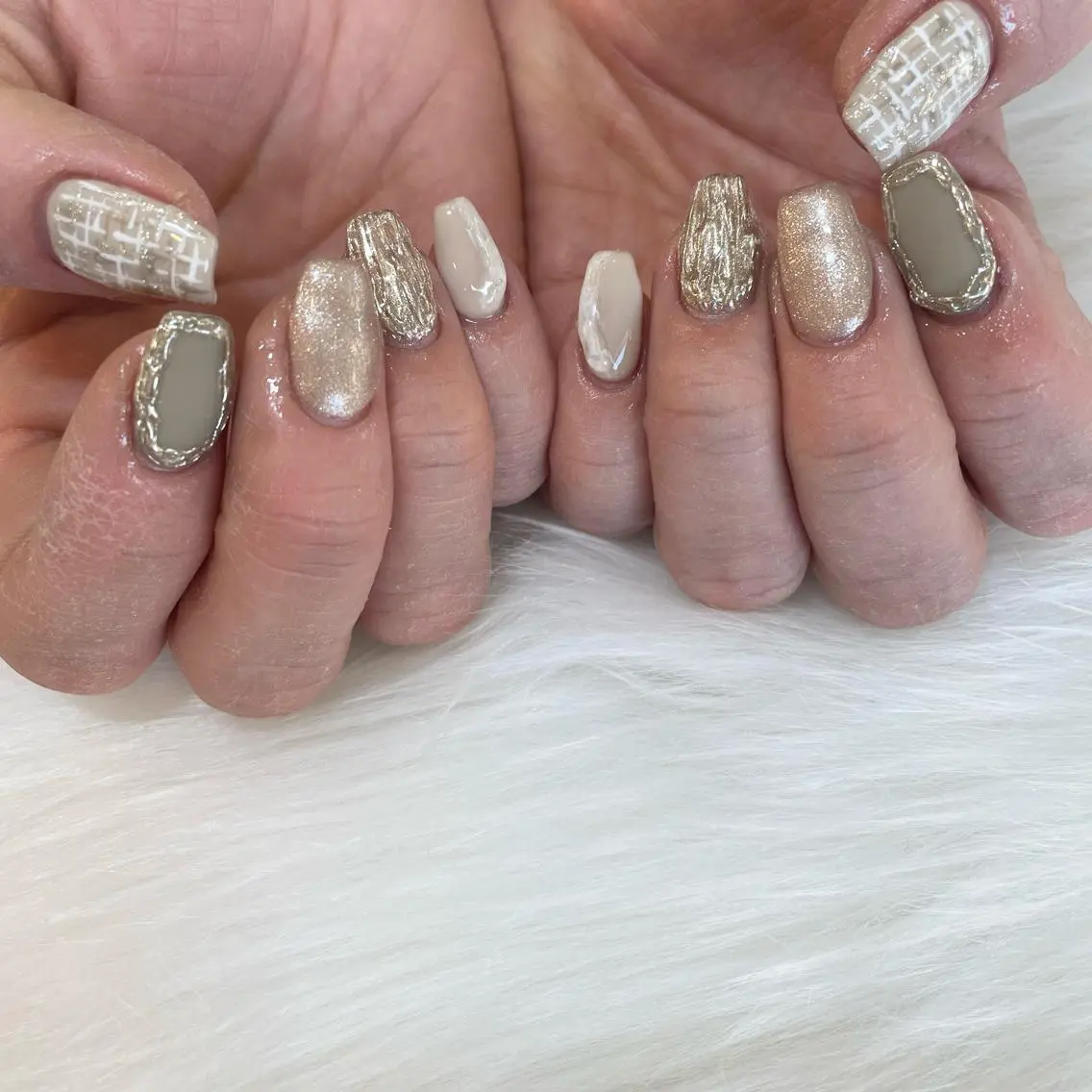 ネイル ツイードネイル Nail Salon Gummi.のネイルデザイン