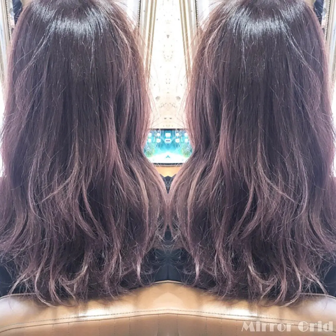 ロング カラー グラデーションカラー ラベンダーカラー ピンクカラー ピンクラベンダー 北條 優輝のヘアスタイル