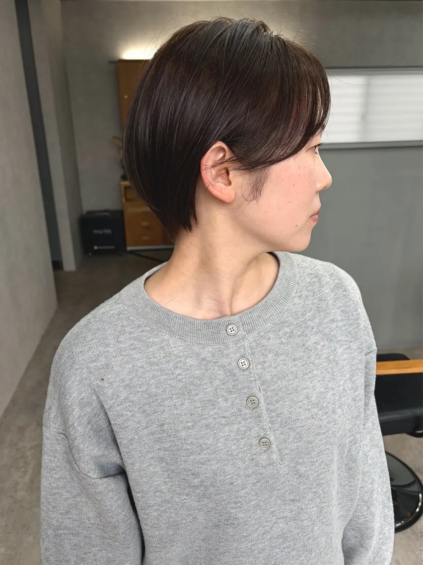 ショート くびれヘア ショートヘア カット ヘアカラー トリートメント S. Hitomiのヘアスタイル