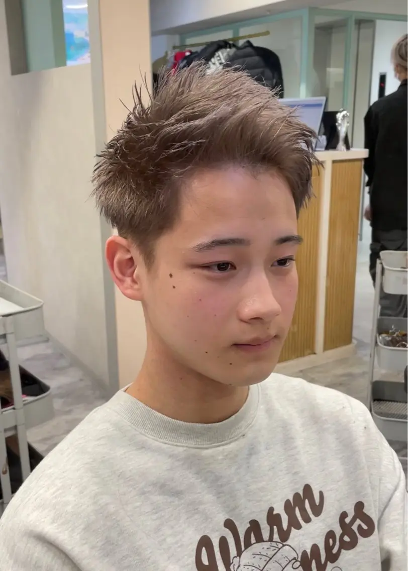 ショート ヘアカラー トリートメント 🦖JIN HAIR DESIGN🦖のヘアスタイル