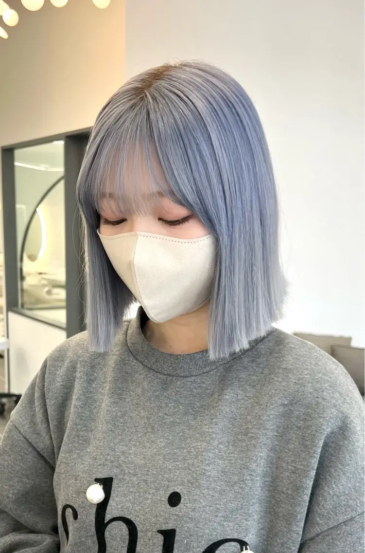 ショート ボブ カット ヘアカラー トリートメント しんぼや ももかのヘアスタイル