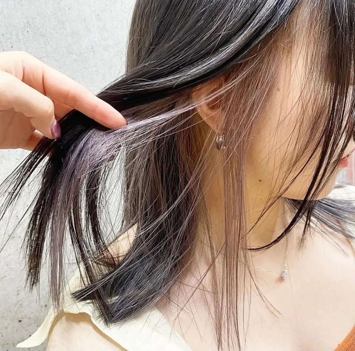セミロング カラー ヘアアレンジ 福岡似合わせレイヤー /ウルフ/ハイトーンのヘアスタイル
