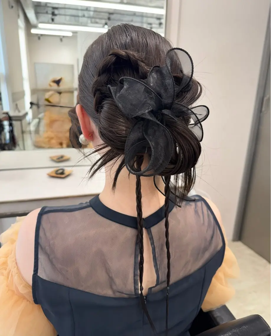 ヘアアレンジ ヘアセット 透明感カラー✨艶髪 制作🌱山根あゆみのヘアスタイル