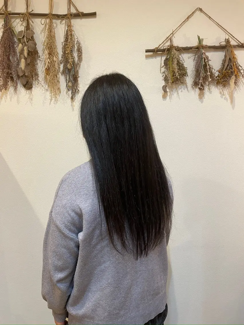 ロング 中村 樹菜のヘアスタイル