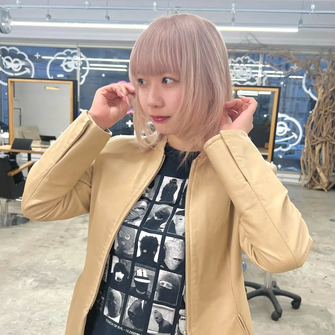 ミディアム カラー ハイトーンカラー レイヤーカット カット ヘアカラー 💎ブリーチ特化💎 リタッチ/RYUTOのヘアスタイル