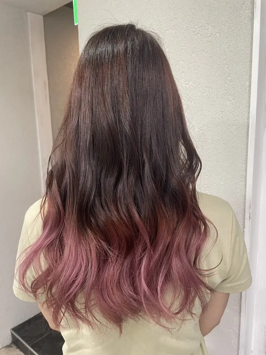ロング カラー ヘアカラー 💗モテガーリー💗 rumi♡のヘアスタイル