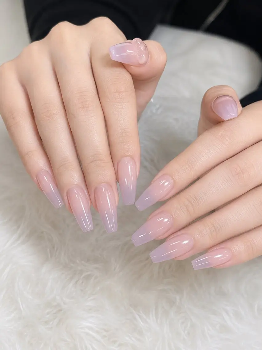 セミロング ハンドネイル Bibi nail Osakaのネイルデザイン