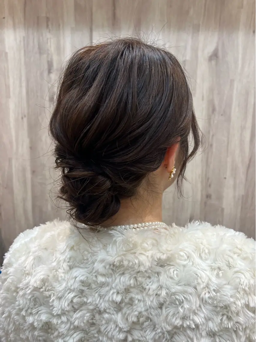 ヘアアレンジ ヘアセット ヘアメイクネイリスト hidemi中目黒のヘアスタイル