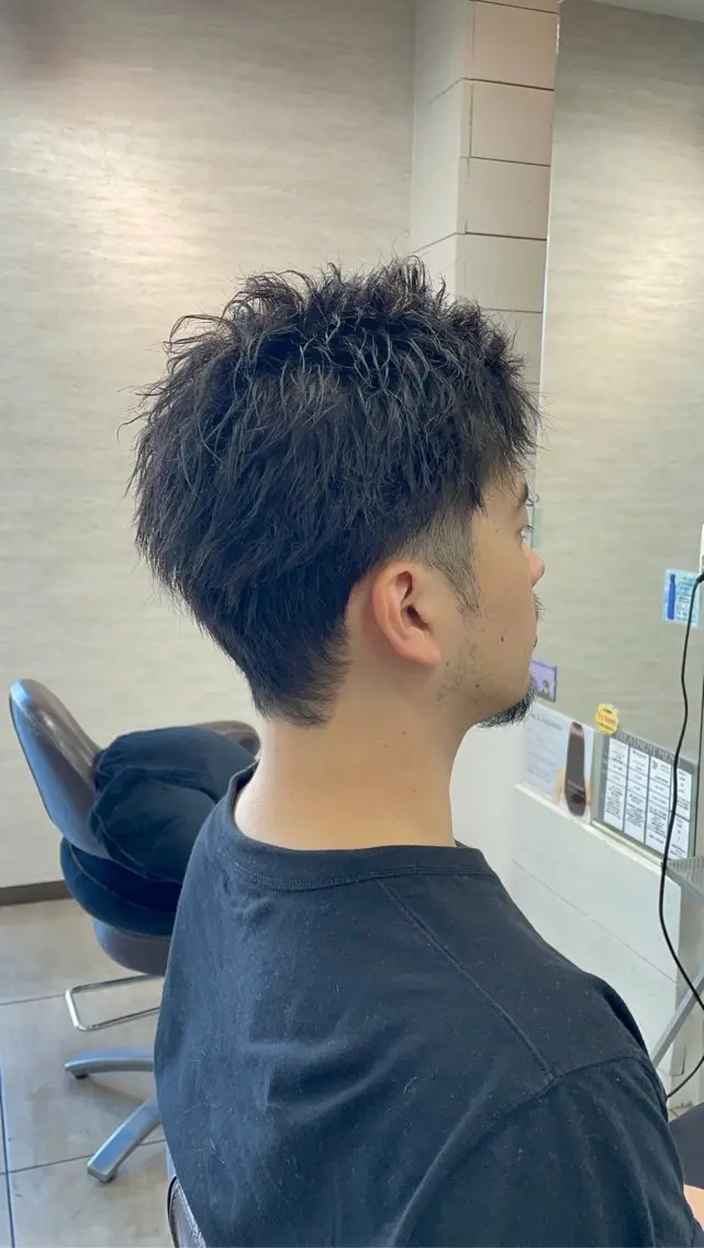 ショート パーマ メンズ パーマ 似合わせ/前髪カット /店長 村上直也のヘアスタイル