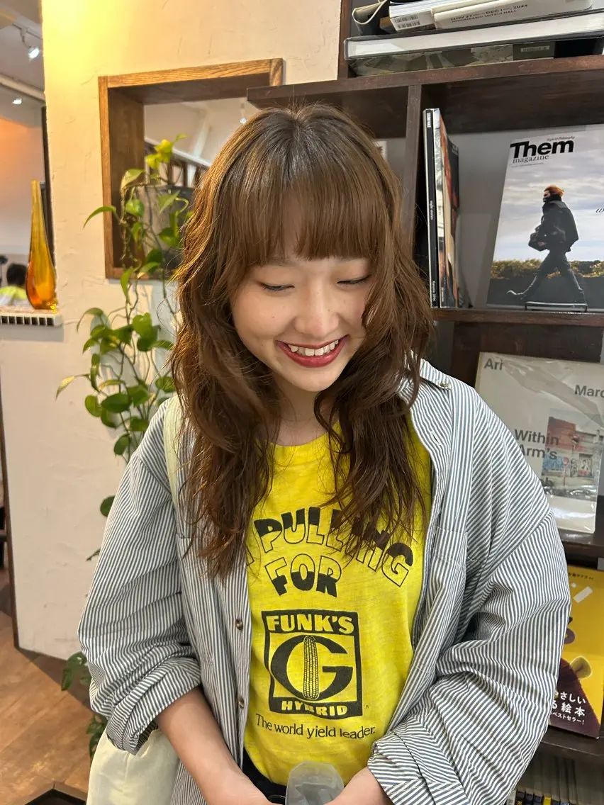セミロング カット ヘアカラー トリートメント MOMOKA💫 YARD【学芸大学】のヘアスタイル