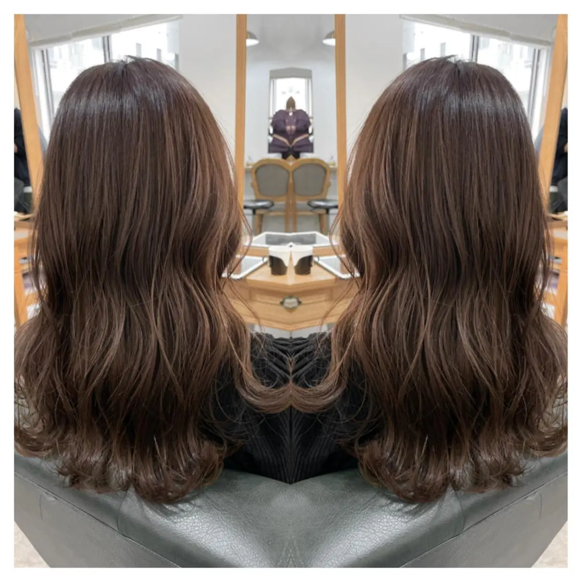 ロング カラー カット ヘアカラー トリートメント 村山 茉衣のヘアスタイル