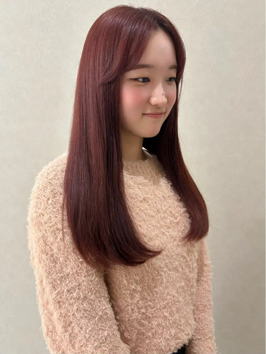 ロング カラー カット ヘアカラー トリートメント Zina 奈良 kannaのヘアスタイル