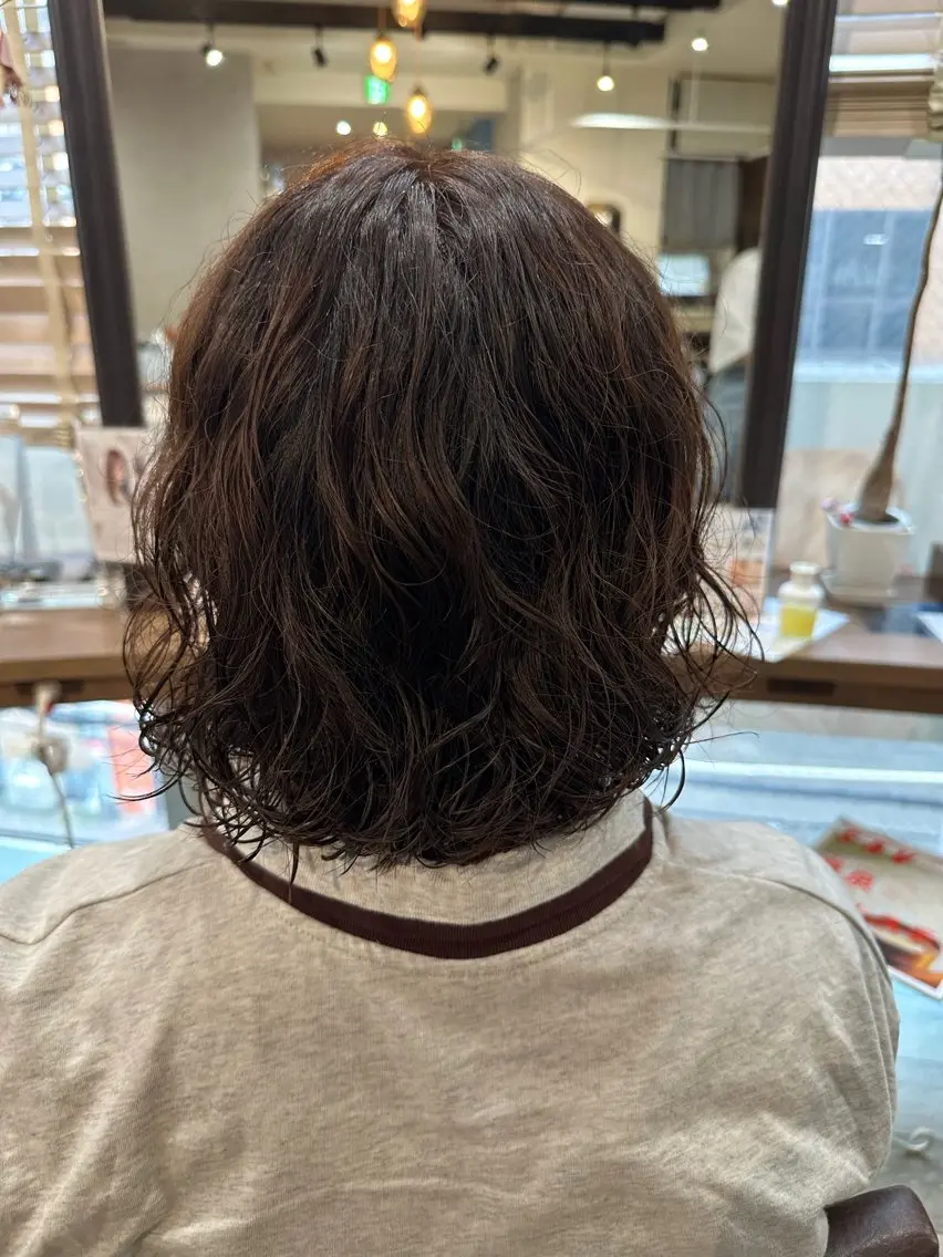 ミディアム ラベンダーブラウン ヘアカラー Flower🌼藤田 陽華のヘアスタイル