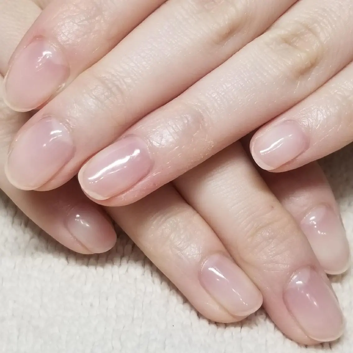 ネイル クリアネイル ワンカラーネイル ハンドネイル よしだ ひろきのネイルデザイン