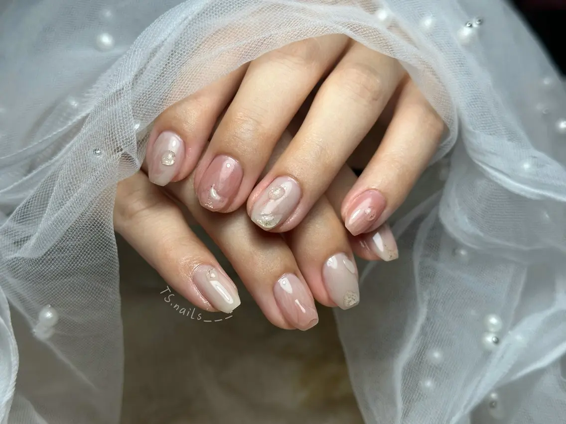 ネイル キラキラネイル マグネットネイル 持ち込み シンプルネイル TS. nails___のネイルデザイン