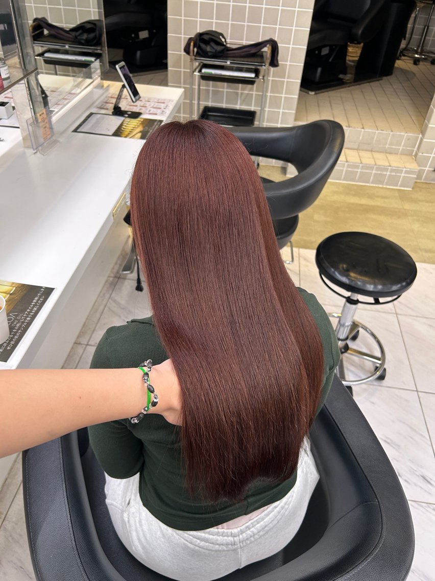 カラー カット トリートメント ヘッドスパ ヘアセット 🥯縮毛/レイヤー/ ベージュヘア🥯のヘアスタイル