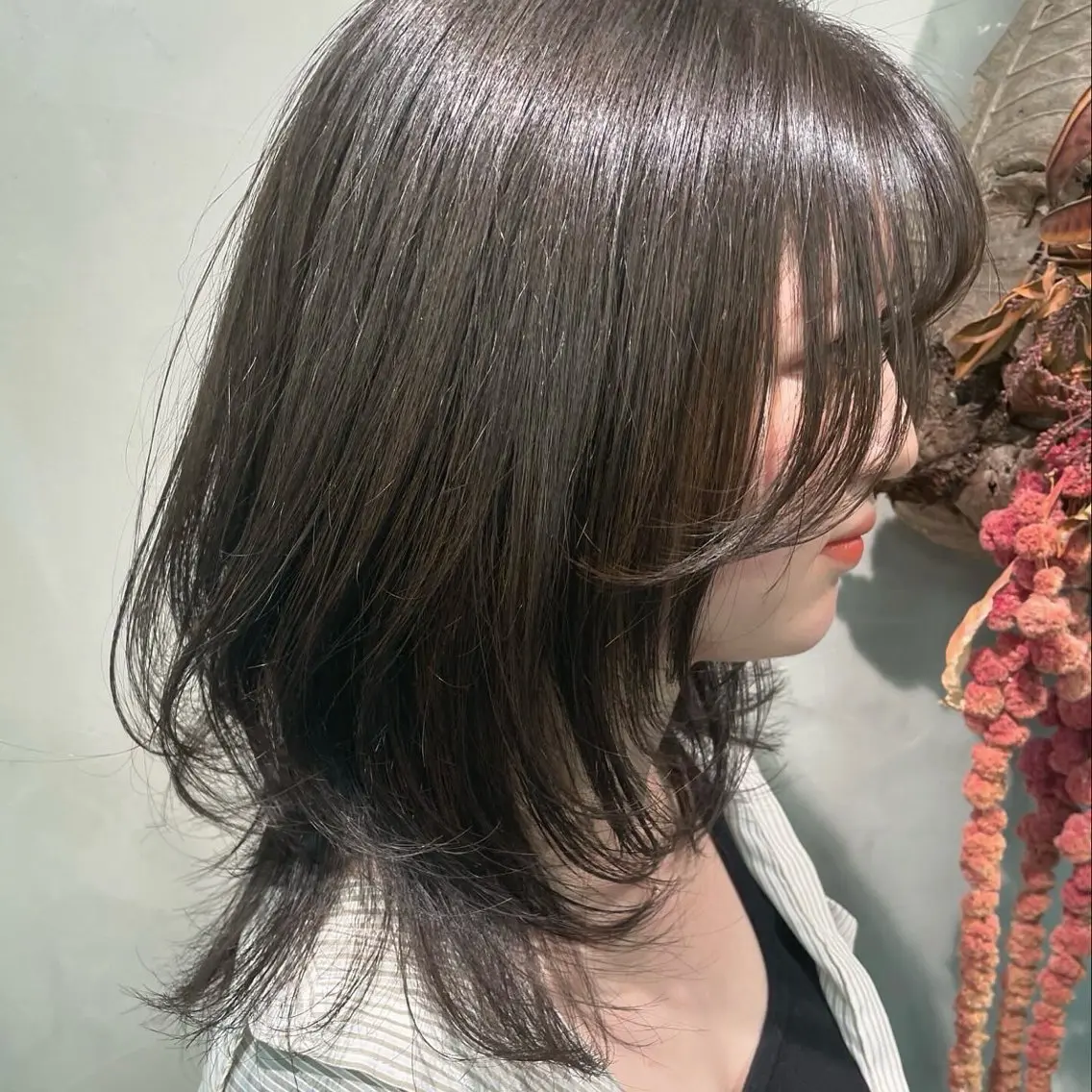 ミディアム カラー カット ヘアカラー RorriM natsuのヘアスタイル