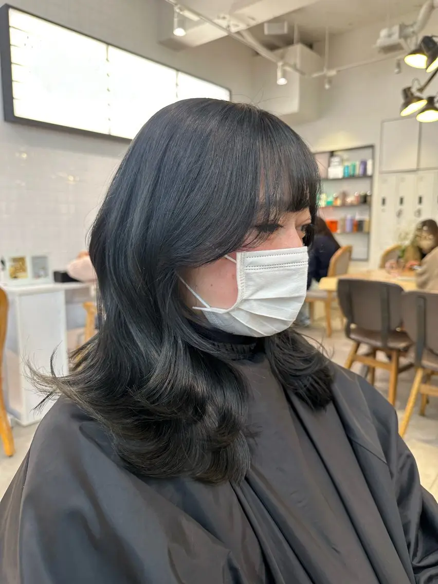 セミロング ヘアカラー トリートメント 韓国ヘアメンズ・レデ ィース特化ミクのヘアスタイル