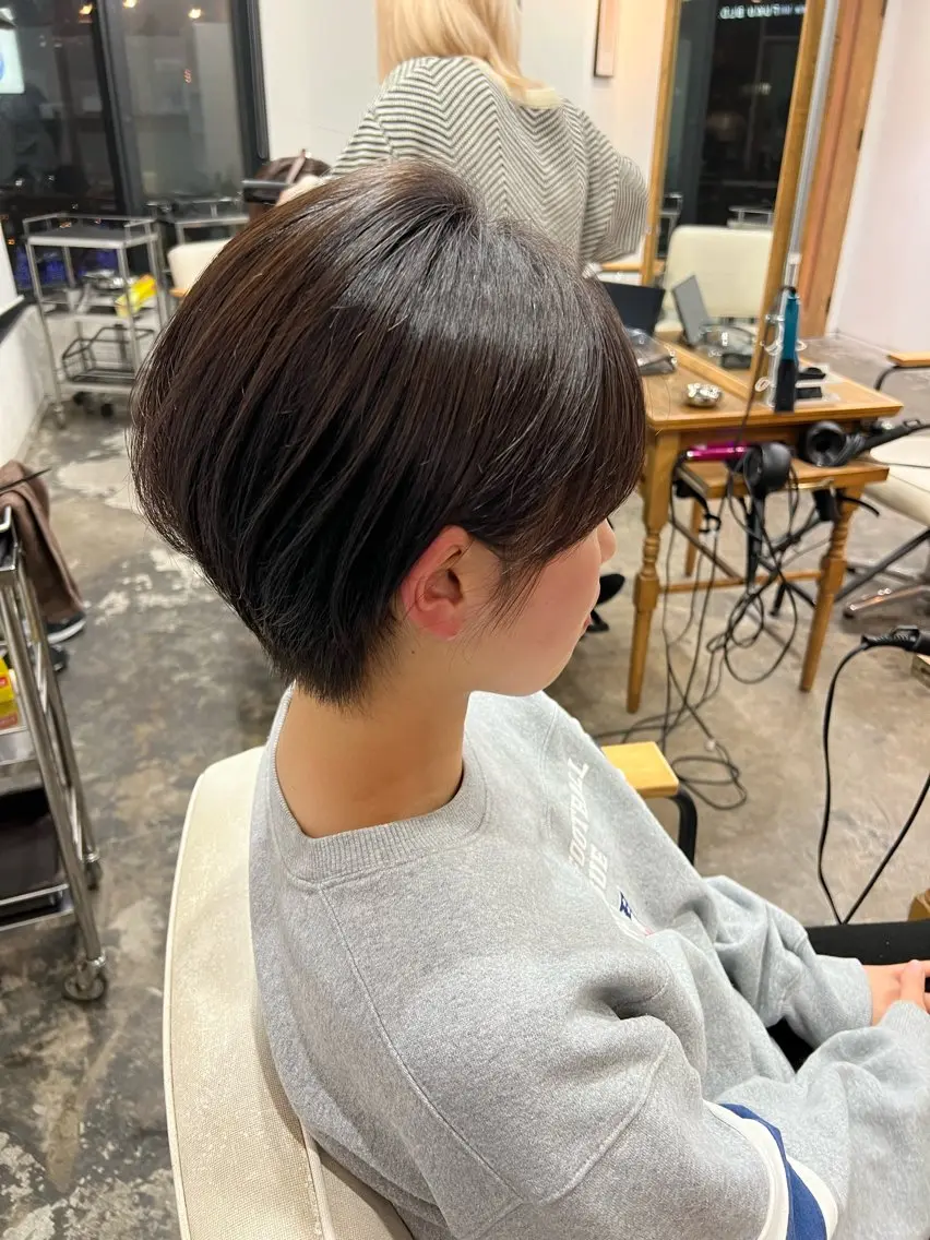 ショート 丸みショート ショートヘア いざわりお /梅田/ブリーチのヘアスタイル