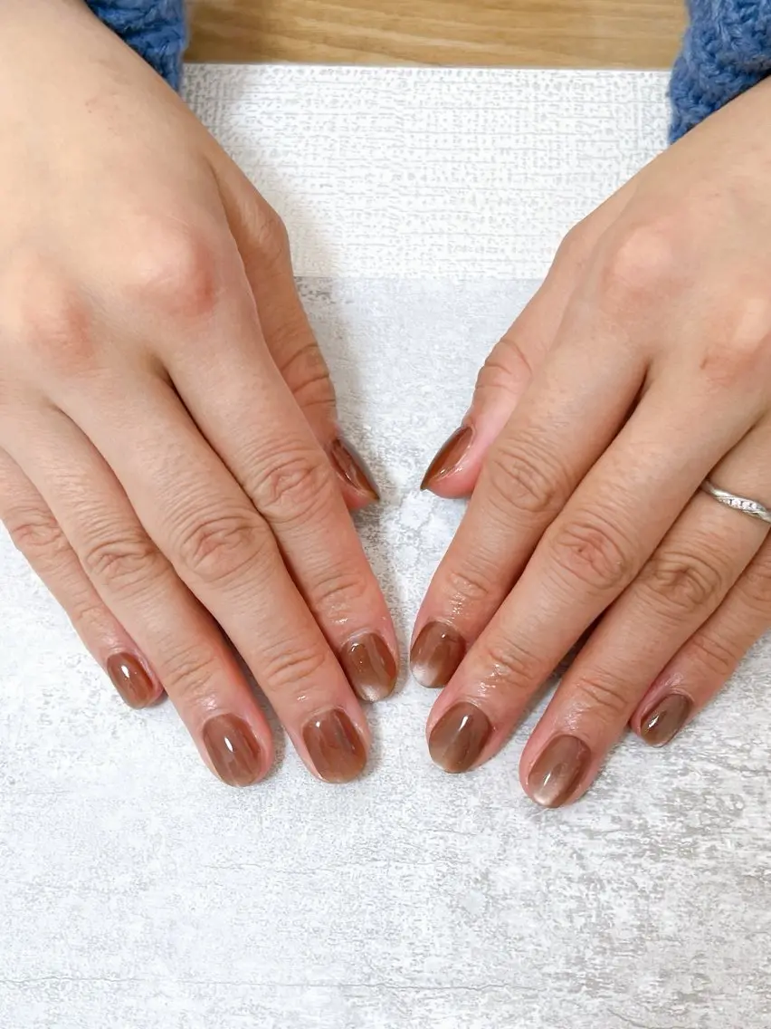 ネイル オーロラネイル フットネイル フレンチネイル ジェルネイル ハート ハンドネイル mogunail &blowのネイルデザイン
