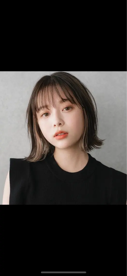 カラー インナーカラー ボブ Nakashima Akiのヘアスタイル