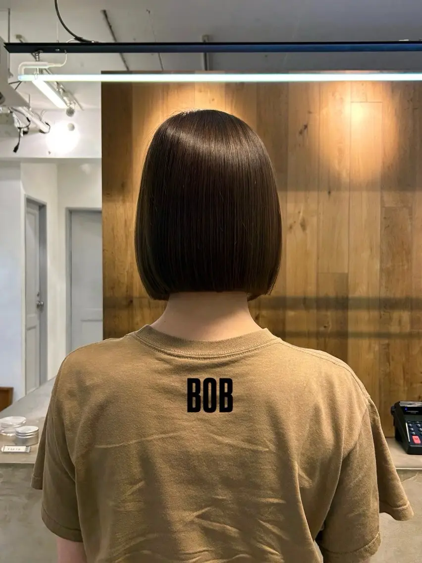 ぱつっと bob cut＋オージュアクイックトリートメントの写真