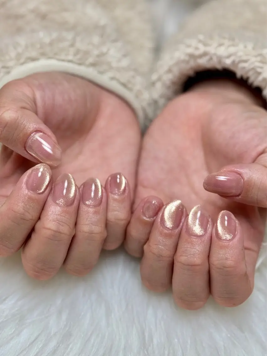 ネイル 入学式 卒業式 マグネットネイル nail salon Luxe【リュクス】のネイルデザイン