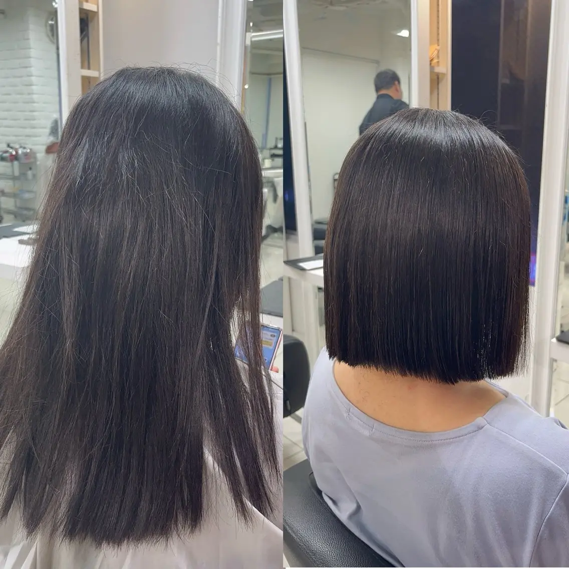ミディアム パーマ 縮毛矯正 カット 縮毛矯正 縮毛矯正指名No.1 艶カラー/SHIMAのヘアスタイル
