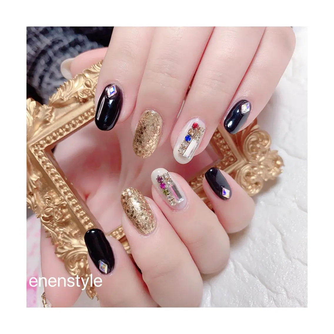 ショート ネイル 韓国風ヘア ジェルネイル 韓国ネイル ニュアンスネイル オフィスネイル 🐾enen style 🐾のネイルデザイン