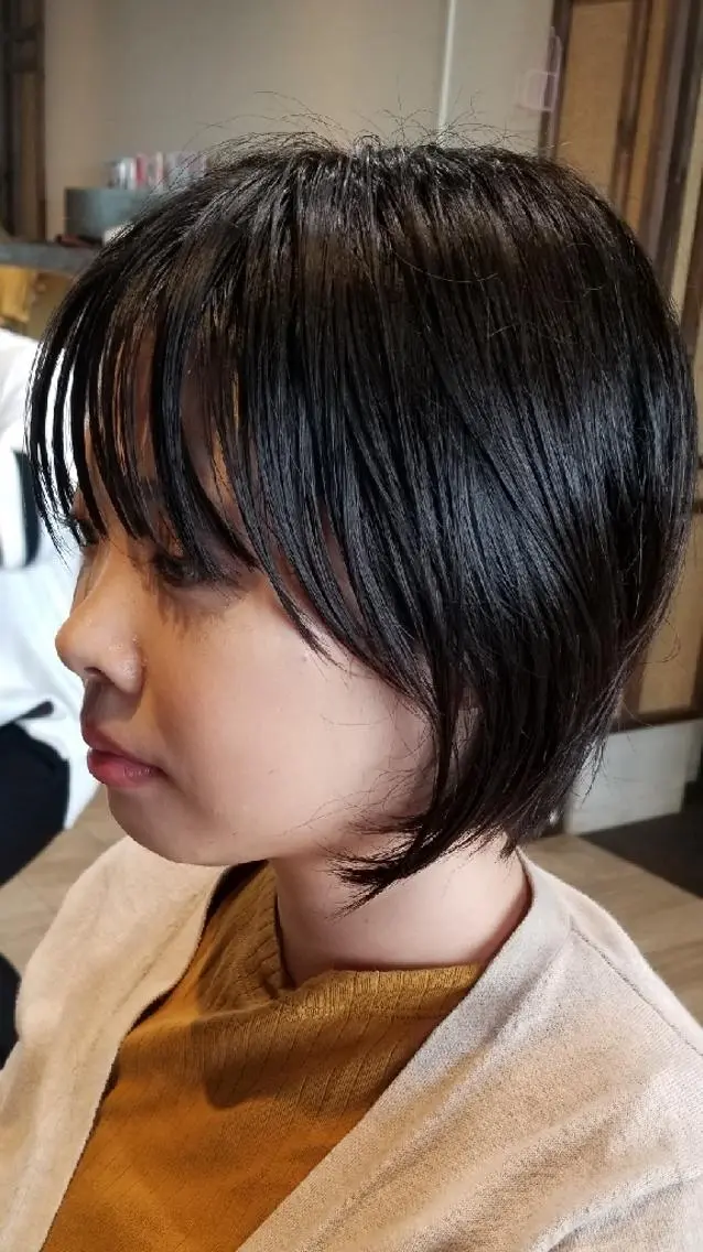 カット+クロスパーマ+トリートメントの写真