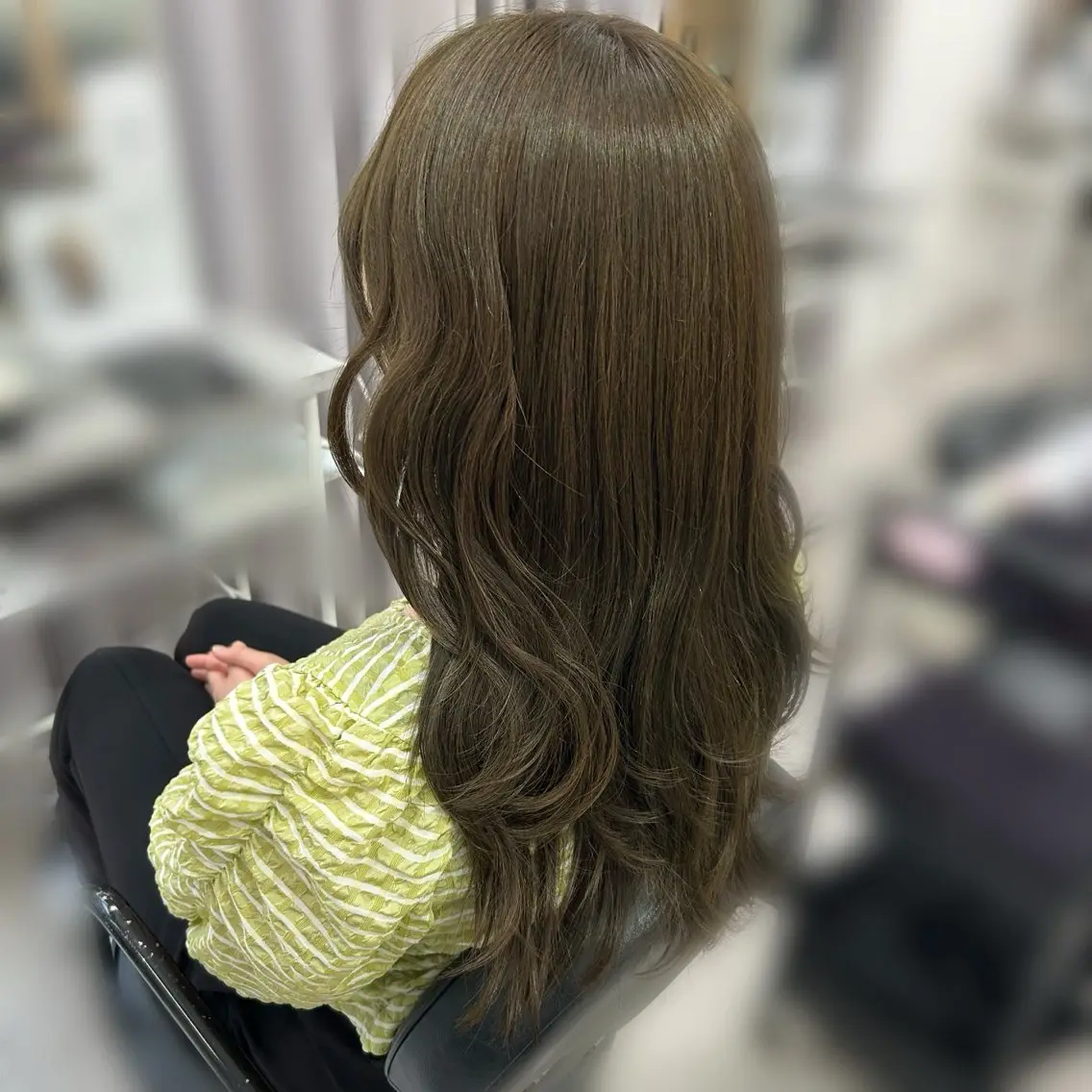ロング カラー ツヤ感ワンカラー🎀 NAOのヘアスタイル