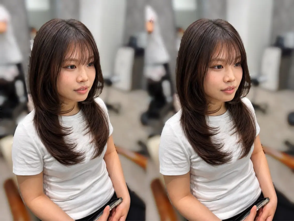 ロング カット MIHO 海外風レイヤーのヘアスタイル