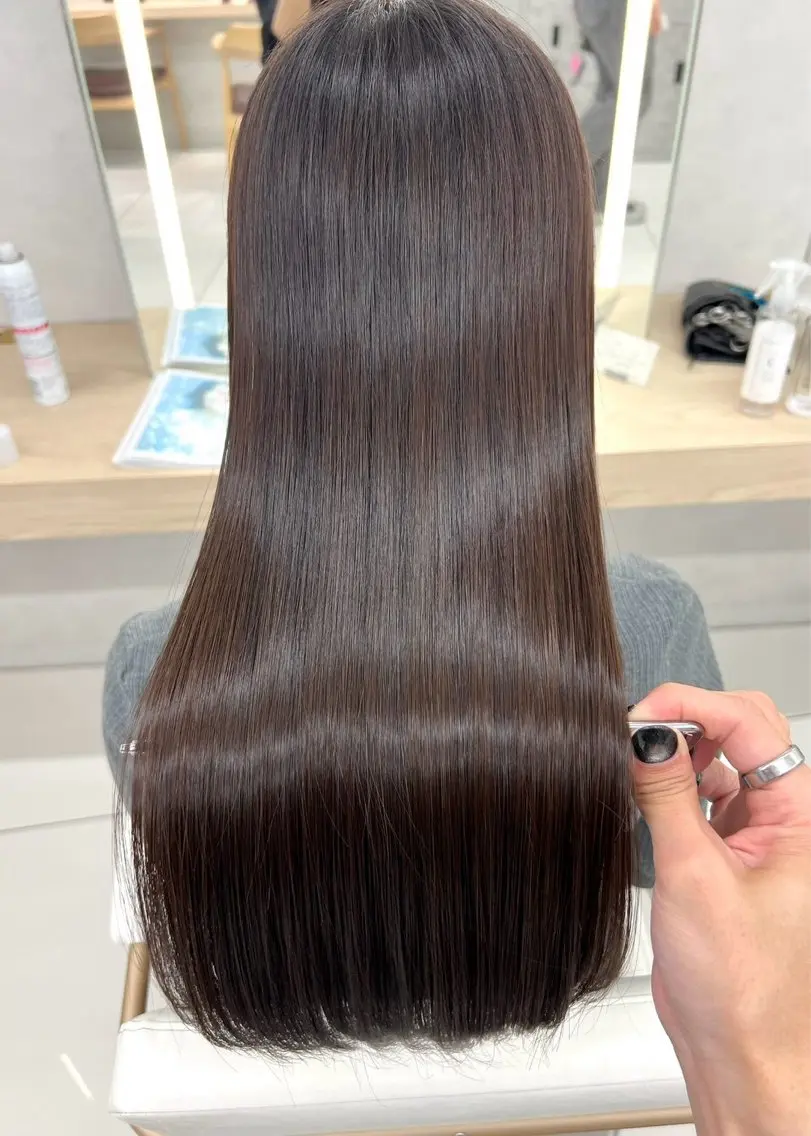 ロング オオイシ ユウガのヘアスタイル