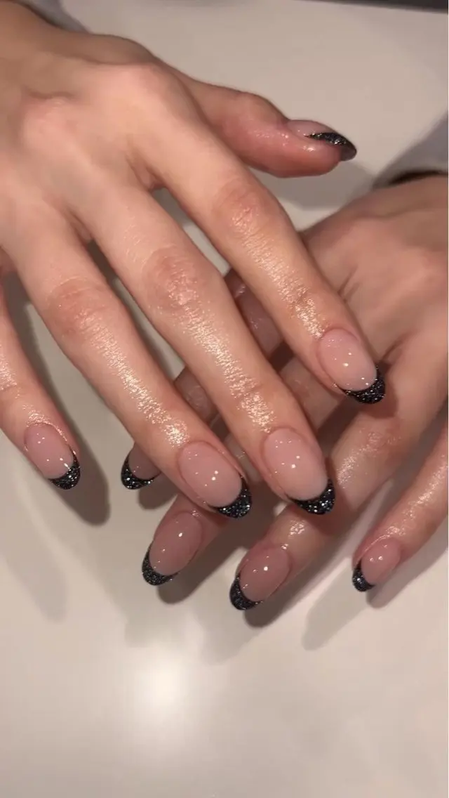 ネイル 韓国ネイル 持ち込み ニュアンスネイル ネイルチップ 冬ネイル RINN ANA.CHUOのネイルデザイン